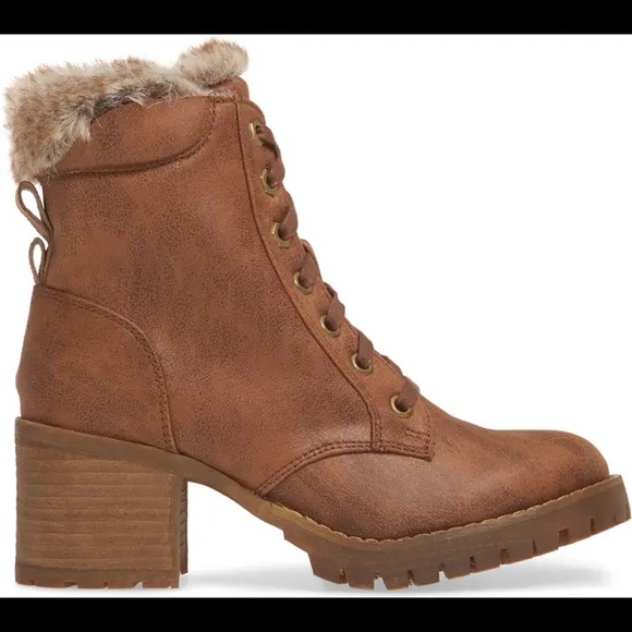 Steve Madden Heeled Faux Fur Trimmed Boot - Picture 4 of 5